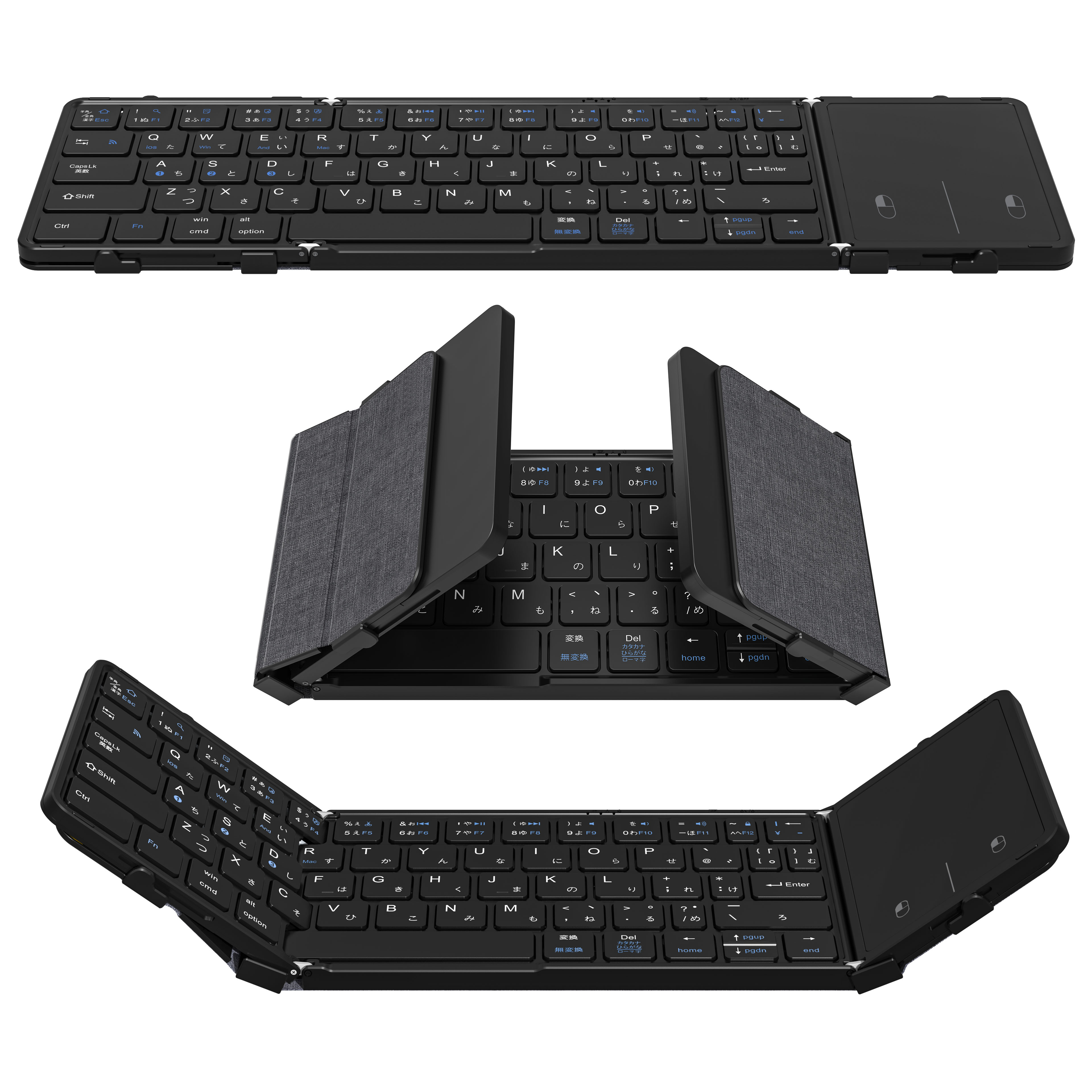 NEW TypeC+PU 3 Foldable keyboard with touchpad