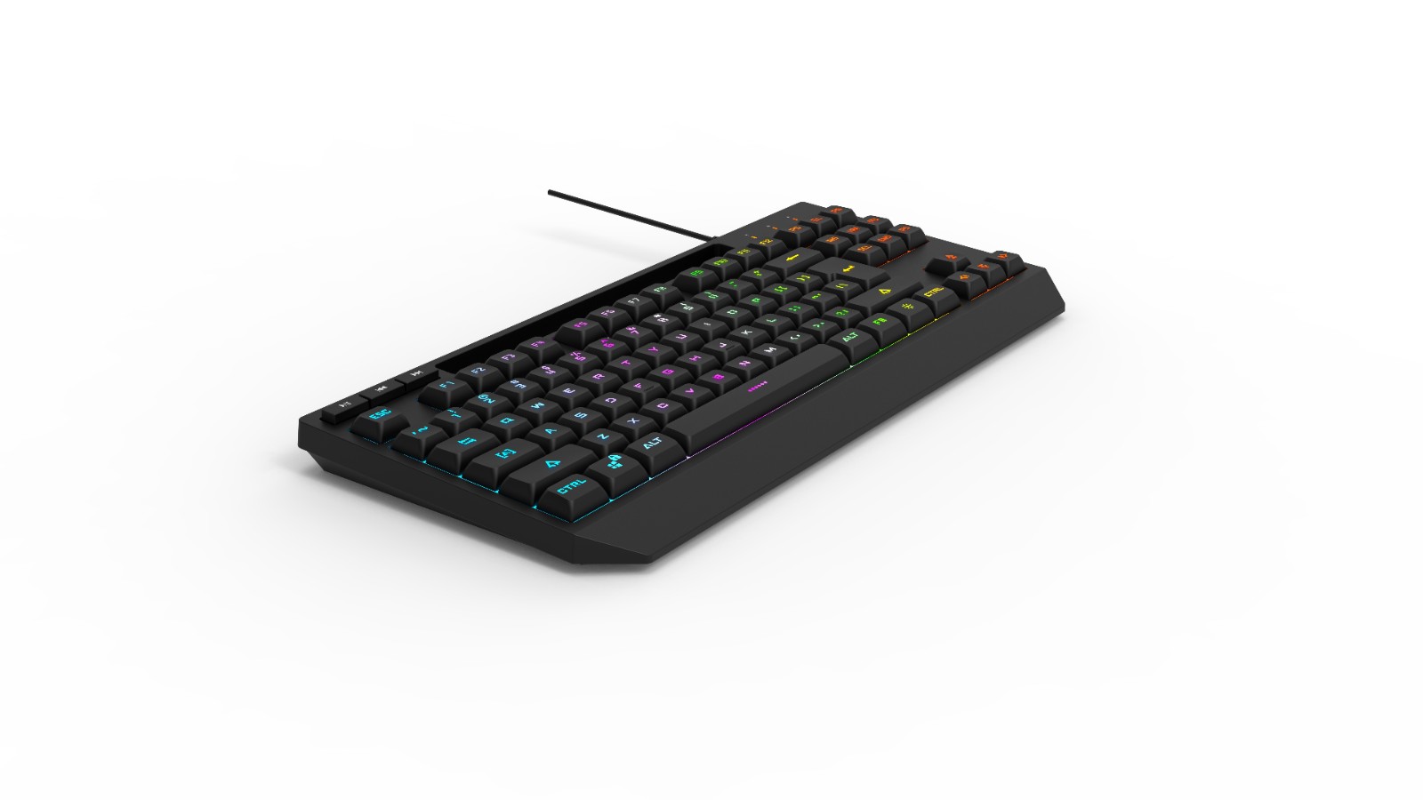 Multimedia gaming keyboard
