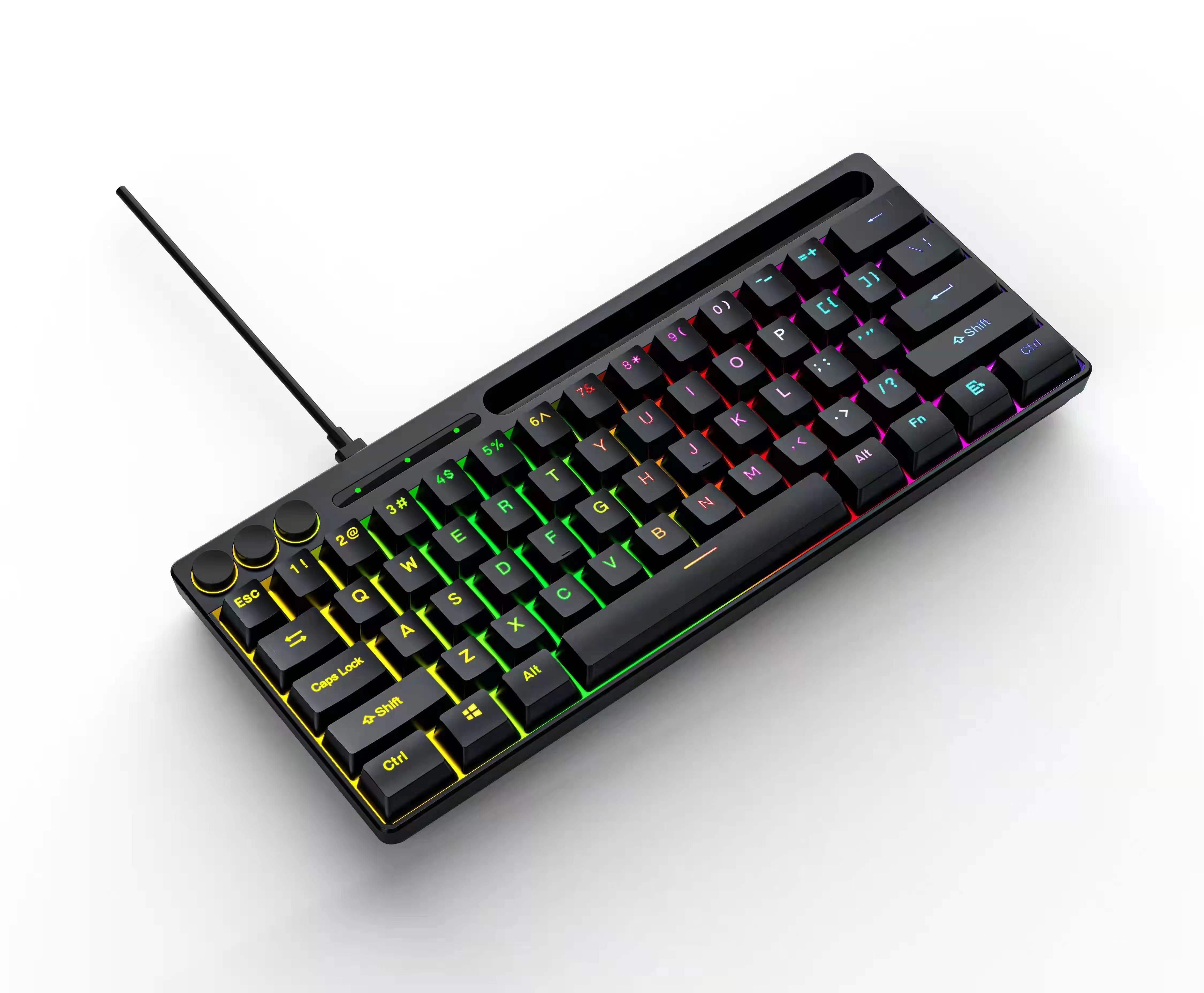 Multimedia gaming keyboard